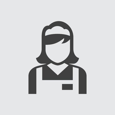 Maid icon illustration isolated vector sign symbolのイラスト素材