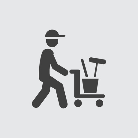 Cleaner icon illustration isolated vector sign symbolのイラスト素材