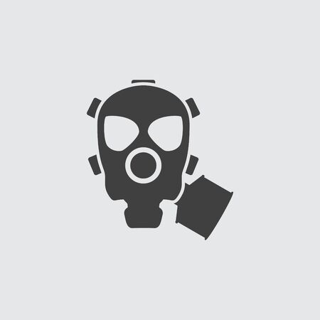 Gas mask icon illustration isolated vector sign symbolのイラスト素材