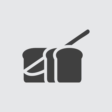 Bread icon illustration isolated vector sign symbolのイラスト素材