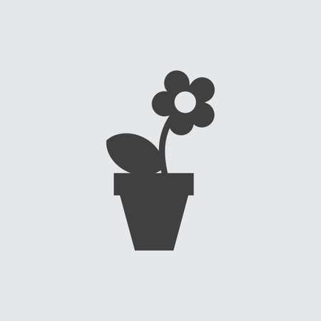 Flowerpot icon illustration isolated vector sign symbolのイラスト素材