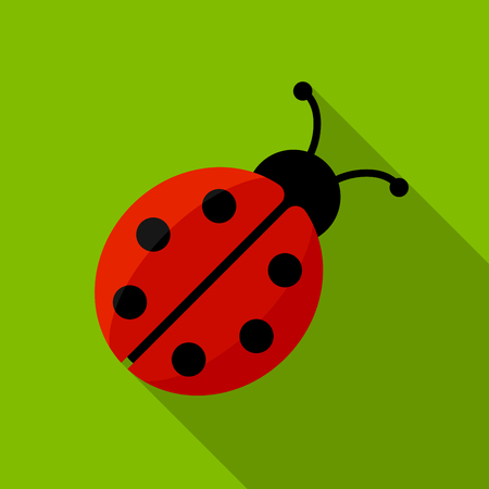 Ladybug icon illustration isolated vector sign symbolのイラスト素材