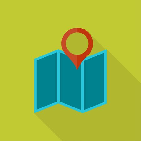 Map icon illustration isolated vector sign symbolのイラスト素材