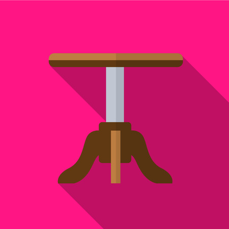 Stool flat icon illustration isolated vector sign symbolのイラスト素材