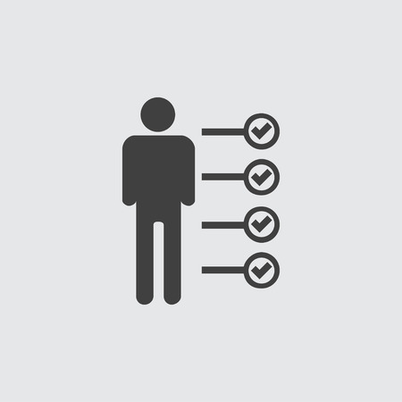 User detail icon illustration isolated vector sign symbolのイラスト素材