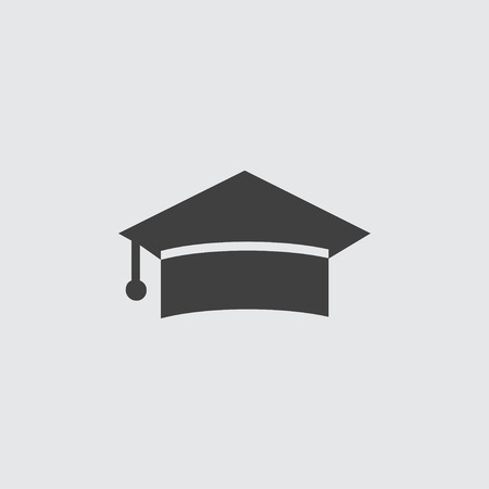 Graduation cap icon illustration isolated vector sign symbolのイラスト素材