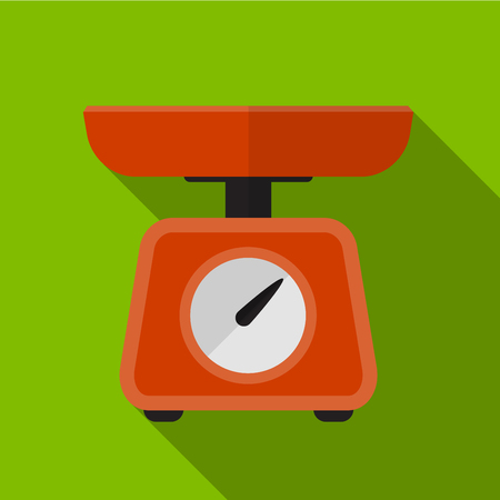 Kitchen weigher flat icon illustration isolated vector sign symbolのイラスト素材