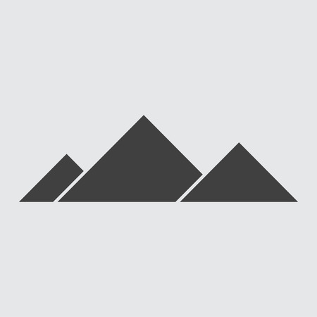 Egyptian pyramid icon illustration isolated vector sign symbolのイラスト素材