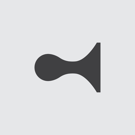 Horn icon illustration isolated vector sign symbolのイラスト素材