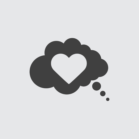 Heart icon illustration isolated vector sign symbolのイラスト素材