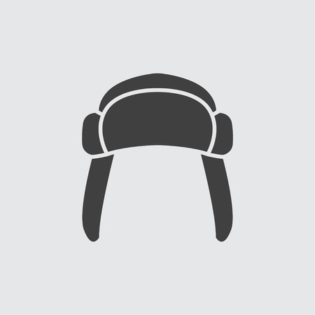 Fur hat icon illustration isolated vector sign symbolのイラスト素材
