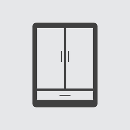 Wardrobe icon illustration isolated vector sign symbolのイラスト素材