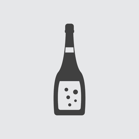 Champagne icon illustration isolated vector sign symbolのイラスト素材