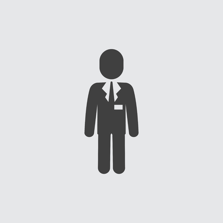 Businessman icon illustration isolated vector sign symbolのイラスト素材