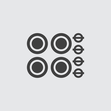 Cooker icon illustration isolated vectorのイラスト素材