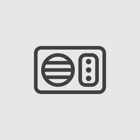 Microwave icon illustration isolated vectorのイラスト素材