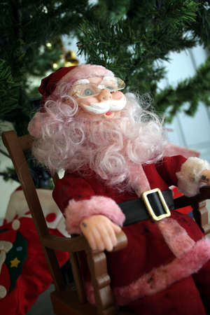 Cute Santa Claus toy detailの写真素材