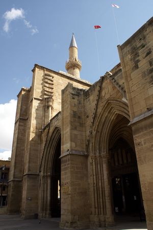 Hagia Sophia (santa Sopia) church in the occupied part of Nicosia - Cyprusの写真素材