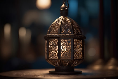 Lantern for Ramadan Kareem. Shallow depth of field.の素材