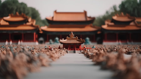 Forbidden City, Beijing, China. The Forbidden City is a popular tourist destination in China.の素材