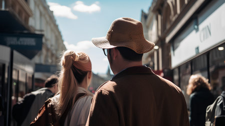 People gather outside Gucci fashion show building for Milan Women's Fashion Week in Milan.の素材
