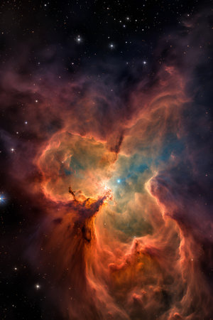 Galaxy and nebula in space. Elements of this image furnished by NASAの素材