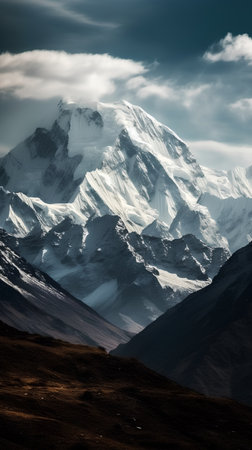 Beautiful mountains landscapes in Cordillera Blanca, Peru, South Americaの素材