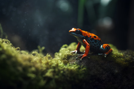 Red poison dart frog (Dendrobates tinctorius)の素材