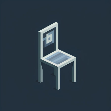 Isometric chair icon. 3d vector illustration. Isometric style.の素材
