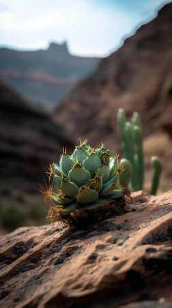 Cactus in Canyonlands National Park, Utah, United States.の素材