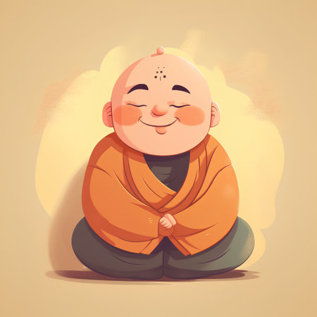 Cute cartoon baby boy sitting on the floor. Vector illustration.の素材