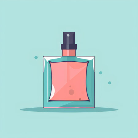Perfume bottle icon. Flat design style. Vector illustration.の素材