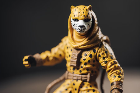 A studio shot of Lego Star Wars minifigure. Lego is extremely popular worldwide with children and collectors.の素材