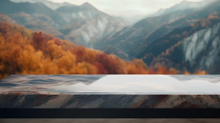 Table Top And Blur Nature of the Background Concept of Natural Beautyの素材