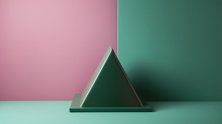 3d render, abstract geometric composition, minimal background, simple design, geometrical forms, pastel colorsの素材