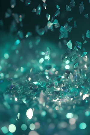 abstract background with a lot of sparkles and bokehの素材