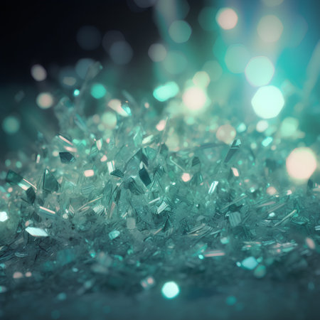 abstract background with bokeh defocused lights and sparklesの素材