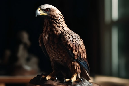 Golden Eagle (Aquila chrysaetos) on displayの素材