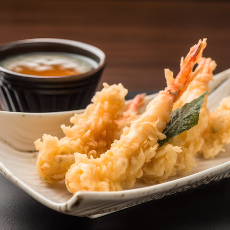 Tempura (Deep Fried Shrimps) - Japanese food styleの素材