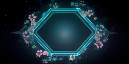 abstract fractal background a computer-generated 2D illustration, textureの素材