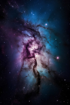 Nebula and galaxies in space. Elements of this image furnished by NASAの素材