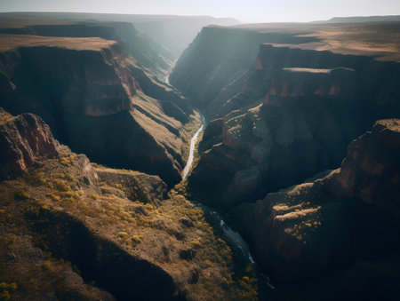 Aerial view of Grand Canyon in Arizona, United States of Americaの素材