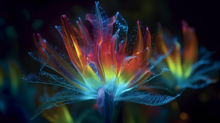 3D surreal illustration. Sacred geometry. Mysterious psychedelic relaxation pattern. Fractal abstract texture. Digital artwork graphic astrology magicの素材