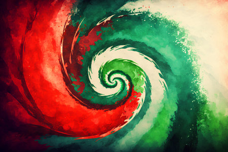 Watercolor spirals. Hand drawn abstract background. Vector illustration.の素材