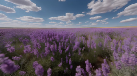 Lavender field in Provence, South of France.の素材