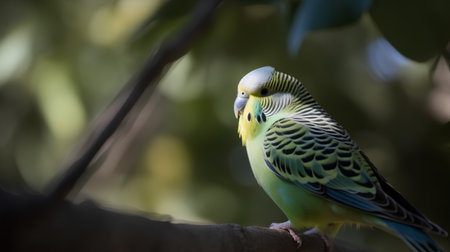 Budgerigar (Melopsittacus undulatus)の素材