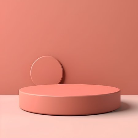 Minimal scene with geometrical forms. 3D render.の素材