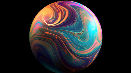 Colorful easter egg isolated on black background. Happy Easter.の素材