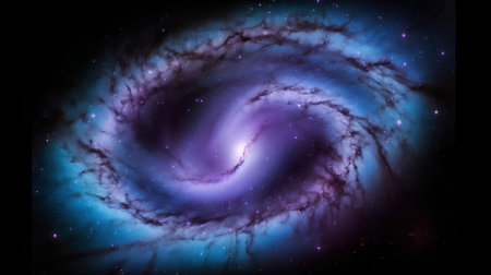 Star field in space and a nebulae. 3D renderingの素材