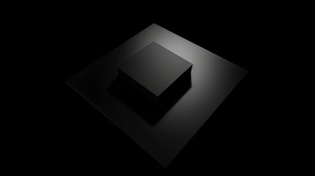 Black and white abstract geometric background. 3D rendering, 3D illustration.の素材
